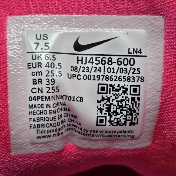 Nike Alpha Menace 4 Pro NRG Racer Pink/Grey Cleats Men\'s HJ4568-600 Size 7.5 New main image 8